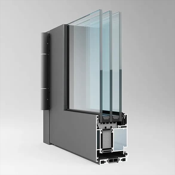 Классическая дверь с термоизоляцией ALT W72 D